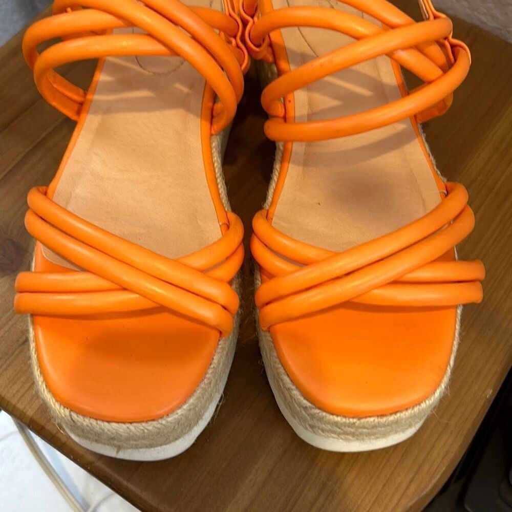 Torrid comfort, 1946 orange wedge sandals size 8 - Picture 3 of 11